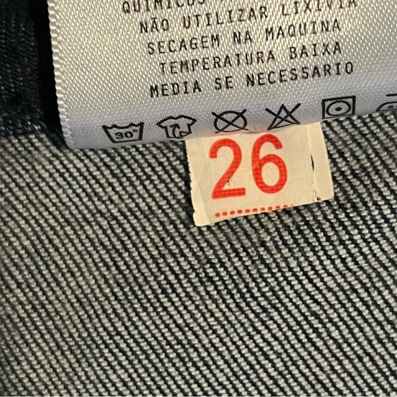 Miss Me Ankle Skinny Jeans Womens Size 26 Blue Studded Rhinestone Faded Denim - Picture 8 of 12